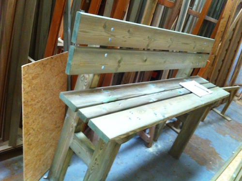 banc en bois