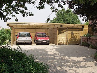 Carport en bois à Roubaix