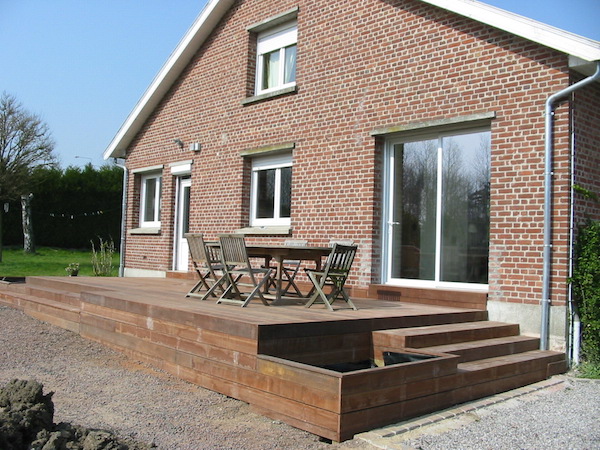 Terrasse en bois exotiques