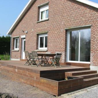 Terrasse en bois exotiques