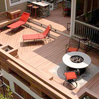 Terrasse en bois composite