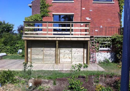 Terrasse supendue ET ENSEMBLE DE RANGEMENTS par LEMAN à MARCQ EN BAROEUL ( 59 )