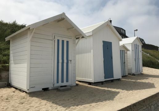 Abri de jardin transformé en cabine de plage-Lancieux (22)