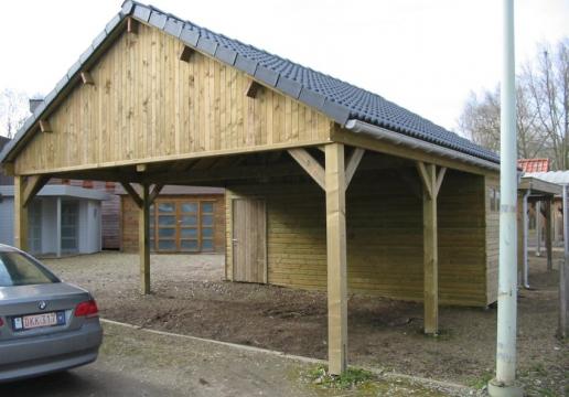 Carport double pente LEMAN posé à ILLIES-59 à Array 