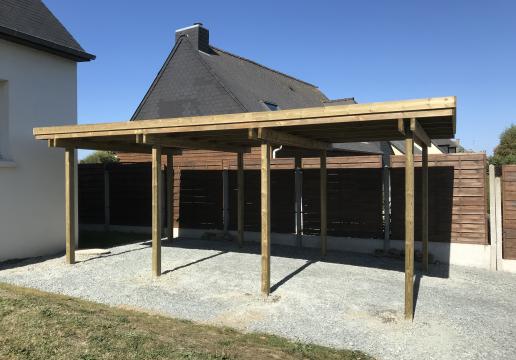 Carport LEMAN installé par Breizh LEMAN à St Briac à Array 