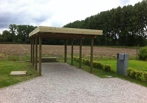 Carport bois LEMAN indépendant 1 voiture sur mesure - Mesrignies ( 59)