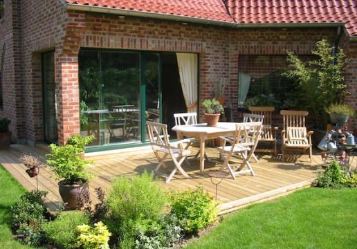 Terrasse en pin sylvestre LEMAN region LE TOUQUET