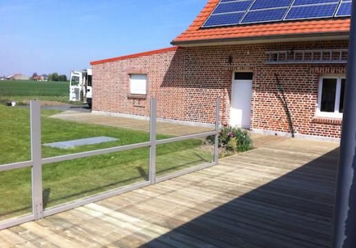 Terrasse Bois en pin Sylvestre vissée - Région des Flandres ( 59 )