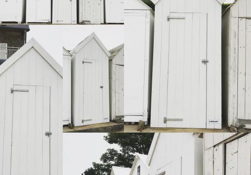 Première cabine de plage à St BRIAC (22) Bretagne 