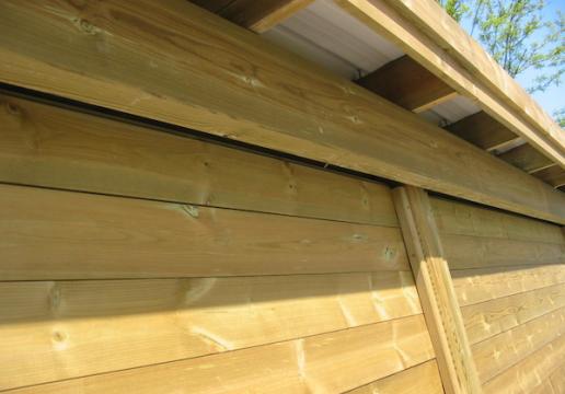 Carport bois détail toiture bac acier - NORD ( 59 )