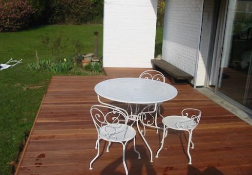 Terrasse en bois exotique PARAJU de chez LEMAN -PREMESQUES ( 59 )