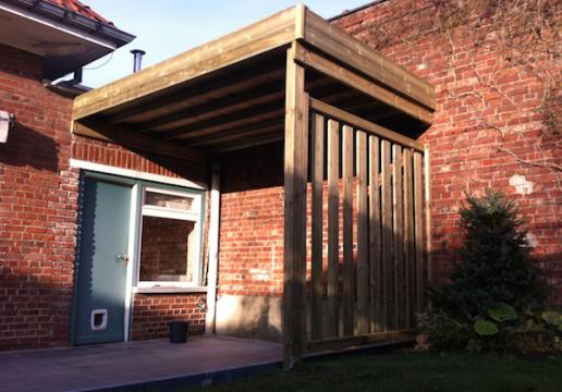 Carport sur mesure type pergola en pin sylvestre - VALENCIENNES ( 59 )