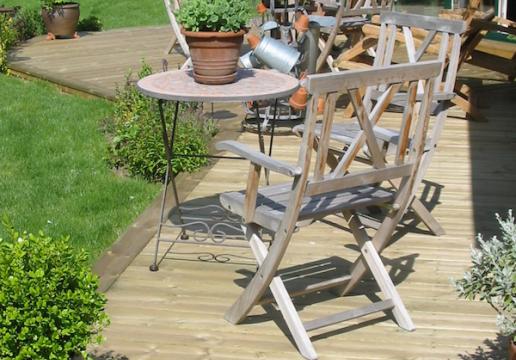 Terrasse en pin sylvestre Bois LEMAN - HALLUIN ( 59 )