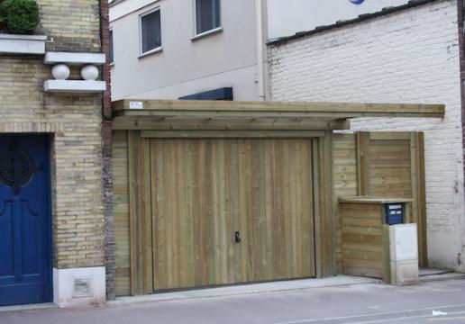 Ensemble sur mesure GARAGE BOIS-PORTE DE JARDIN BOIS - LE TOUQUET