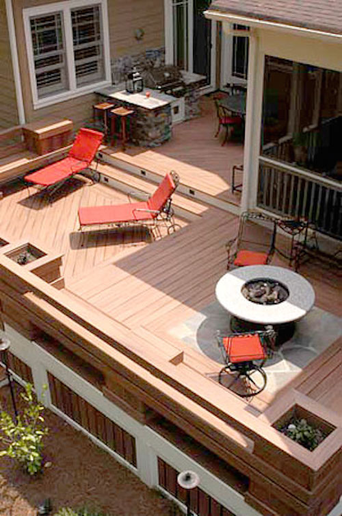 Terrasse en bois composite